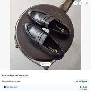 Pascucci Leather Loafers Sz 39 Excellent Condition. Made in Italy.